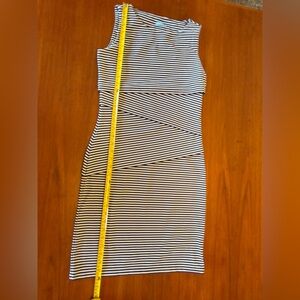 J. McLaughlin Black and White Asymmetrical Dress